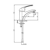 Смеситель для раковины PAINI Trento TRCR205LMKM фото 8