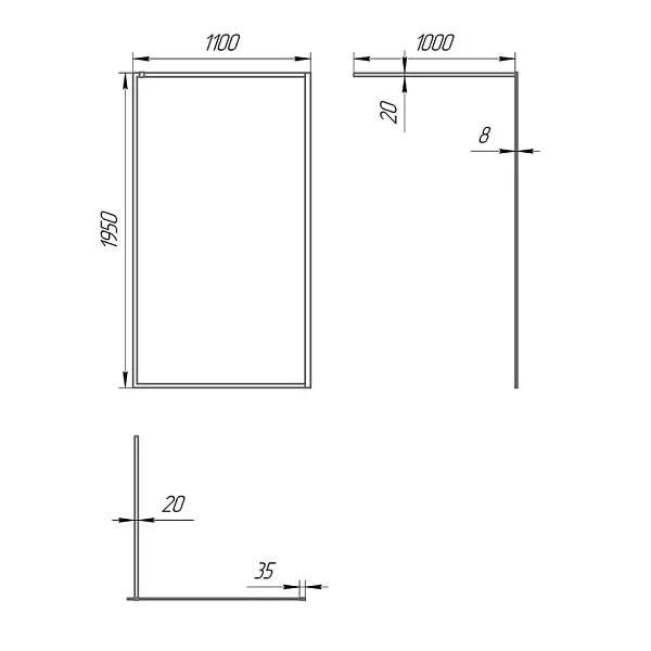 Душевая перегородка PAINI PAINI-WalkIN110F фото 8