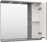 Зеркало Misty Атлантик 80x74 П-Атл-4080-050П правое с полочкой и подсветкой фото 4