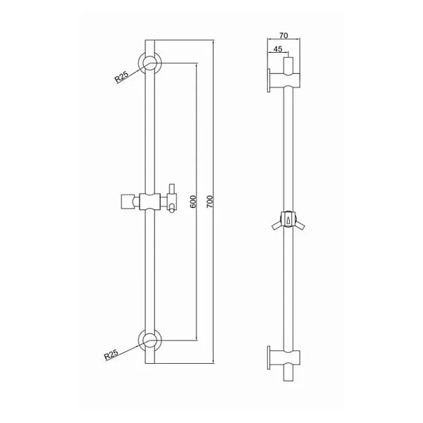 Душевая штанга D-Lin D63508 фото 3