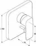 Смеситель Kludi Pure&Style 404190575 для ванны с душем фото 3