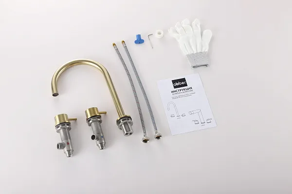 Смеситель для раковины ABBER Wasser Kreis 316 AF8108BG-M фото 2