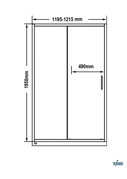 Душевая перегородка Timo T02 фото 6