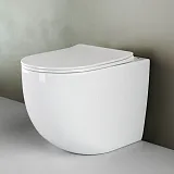 Напольный приставной унитаз Mia Rimless CN1810 фото 3