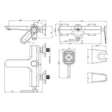 Смеситель Lemark Prizma LM3914C для ванны с душем фото 2