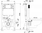 Инсталляция для унитаза Aquatek Slim INS-0000002 фото 2