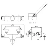 Смеситель для ванны с душем PAINI Arena 92CR105THKM фото 5