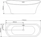 Акриловая ванна Grossman 170x80 GR-2101 фото 3