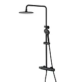 Душевая стойка Lemark Bronx LM3770BL со смесителем термостатом фото 1
