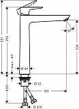 Смеситель Hansgrohe Talis E 71717670 для раковины-чаши фото 2