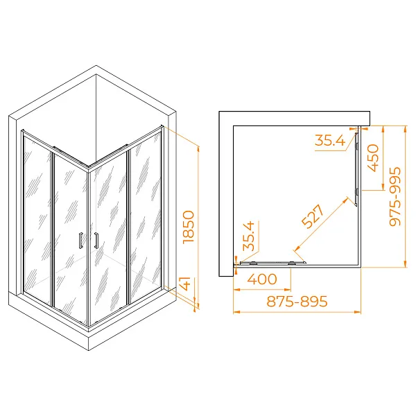 Душевой уголок RGW Passage 020814690-11 фото 5