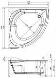 Акриловая ванна Aquanet Fregate 120x120 00203935 фото 4
