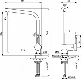 Смеситель Ideal Standard Ceraline BC174XG для кухонной мойки фото 2