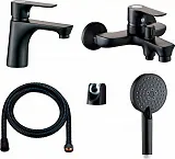 Комплект смесителей Orange Aristo M19-311b 3 в 1 фото 1