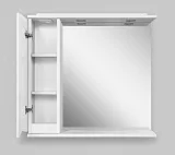 Зеркало-шкаф Am.Pm Like 80 L, белый глянец фото 3