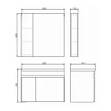 Зеркало Comforty Осло 80x80 00-00006508CF фото 3