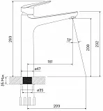 Смеситель Iddis Torr TORSB01i01 для раковины фото 4