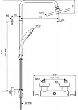 Душевая стойка Ideal Standard Ceratherm t25 A7545XG фото 5