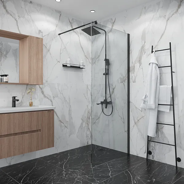 Душевая перегородка Niagara Eco NG-551-90BLACK фото 2