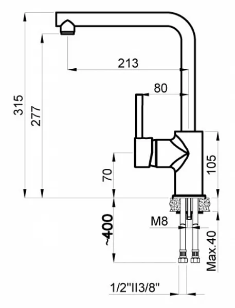 Смеситель Azario Evans AZ-152944316 для кухонной мойки фото 2