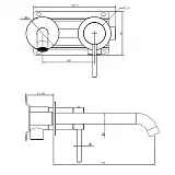 Смеситель для раковины ABBER Wasser Kreis 316 AF8112BGG-M фото 2