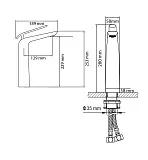 Смеситель для раковины TIMO Olivia 3211/00-16F фото 2