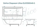 Ванна из искусственного камня Delice Diapason Ultra DLR330048-G фото 1