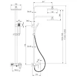 Душевая стойка Lemark Contest LM5862CW со смесителем фото 2