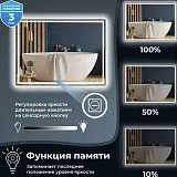 Зеркало Wellsee 7 Rays' Spectrum 50x80 см 172201730 c фронтальной подсветкой фото 5