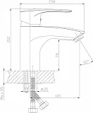 Смеситель Rossinka T T40-15 для раковины с гигиеническим душем фото 3