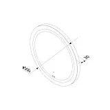 Зеркало AM.PM X-Joy 50x50 M85AMOX0501WG с подсветкой фото 10