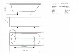 Акриловая ванна Aquatek Лугано 150х70 LUG150-0000001 фото 3