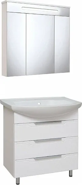 Тумба с раковиной Runo Верона 75 напольная фото 4