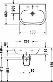 Раковина Duravit D-Code 23106000002 фото 6