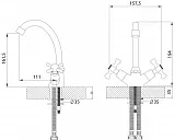 Смеситель Rossinka H H02-62 для раковины фото 2