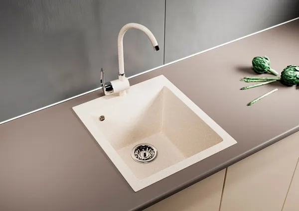 Кухонная мойка Mixline ML-GM14-328 Бежевая 525098 фото 4