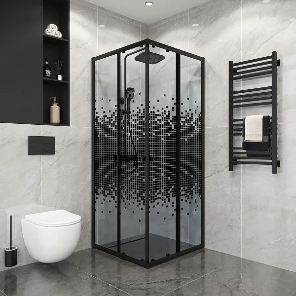 Душевой уголок Niagara Eco NG-1010-14QBLACK фото 3