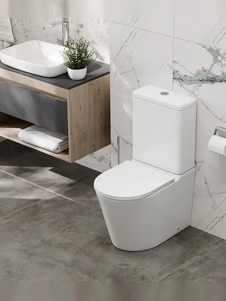 Унитаз-компакт Teymi Rita R W01656 напольный безободковый с микролифтом фото 3