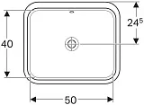 Раковина Geberit VariForm 58 см 500.764.01.2 фото 4