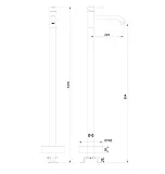 Смеситель для раковины Wonzon & Woghand STICK WW-88649905-BGM фото 1