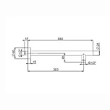Кронштейн для верхнего душа PAINI 50PZ745TT35 фото 10