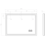 Зеркало Vigo Geometry Media Voice 70x100 4640027148932 с подсветкой фото 7