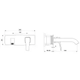 Встраиваемый смеситель Wonzon & Woghand FLEX WW-88869072-MB фото 1