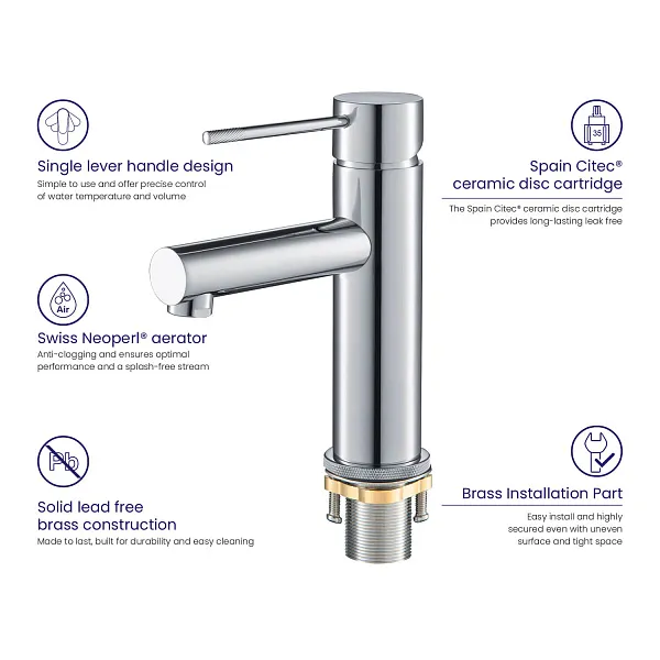 Смеситель для раковины TIMO Saona 2361/00F фото 6