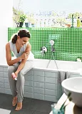 Смеситель Hansgrohe Novus 71046000 для ванны с душем с внутренней частью фото 2