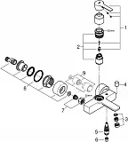 Смеситель Grohe Lineare New 33849DC1 для ванны с душем фото 3