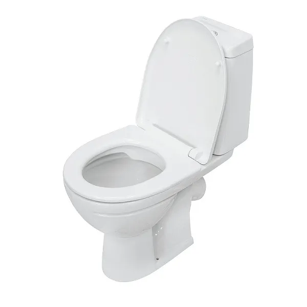 Унитаз-компакт Sanita Марс WC.CC/Mars/2-DM.Rim/WHT.G/S1 напольный безободковый с сиденьем микролифт фото 2