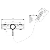 Гигиенический душ Lemark Jasmine LM6618ORB  со смесителем фото 2