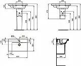 Раковина Ideal Standard Connect Space 60 см E136501 левая фото 5