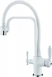 Смеситель ZorG Sanitary ZR 342-8 YF WHITE для кухонной мойки фото 1
